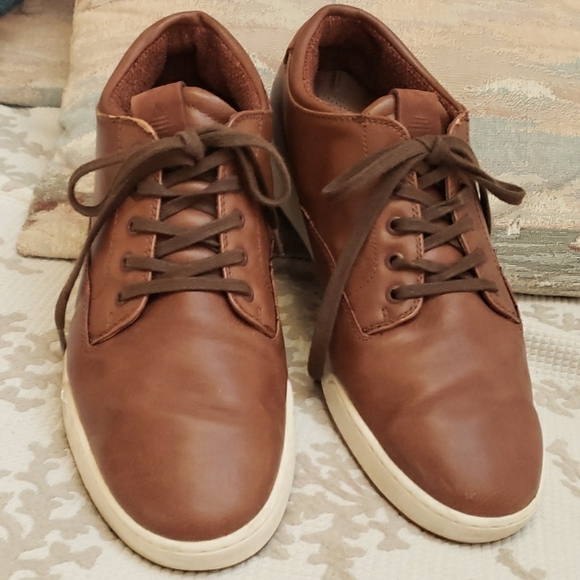 Aldo Mens Nerrawia Casual Shoes Brown Cognac Lace Up Round Toe 9.5 EUR 42.5 - Picture 3 of 16
